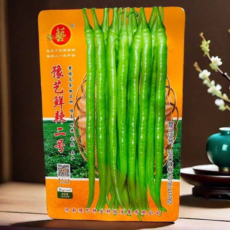 鲜辣二号长果线椒种子杭椒种籽高产长线椒种籽果型顺直春秋