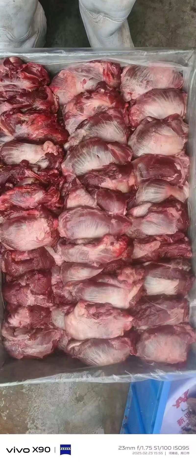 牛小脸肉：内蒙草原黄牛头剃下来的牛脸颊，即小脸肉，