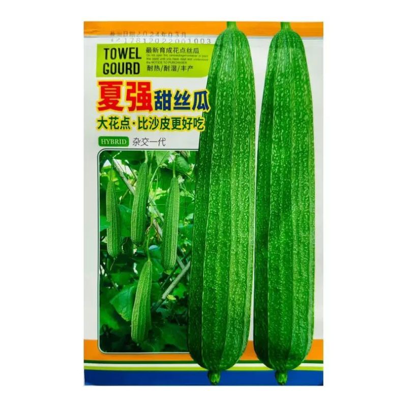 夏强甜丝瓜种子花点丝瓜种籽甜脆棱角丝瓜种蔬菜种子原