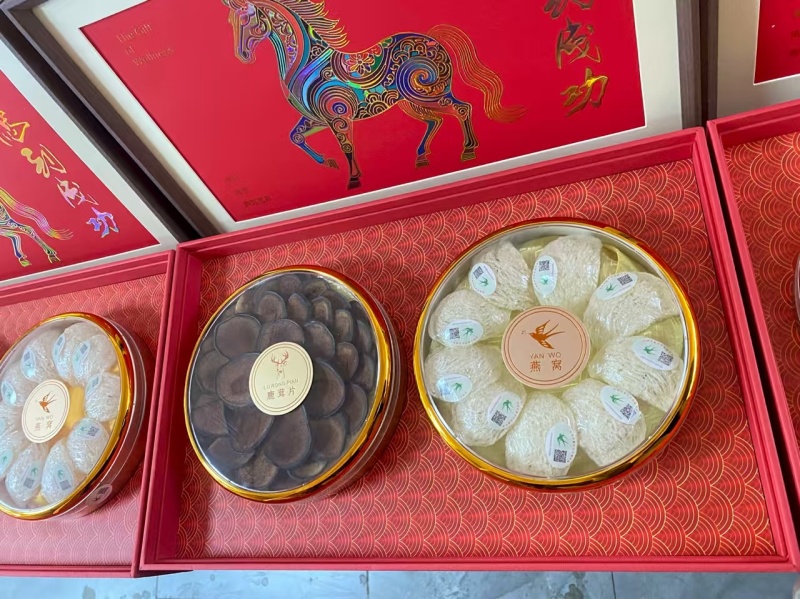 马上成功礼盒装鹿茸+燕窝礼盒套装，全国发货，品质保证