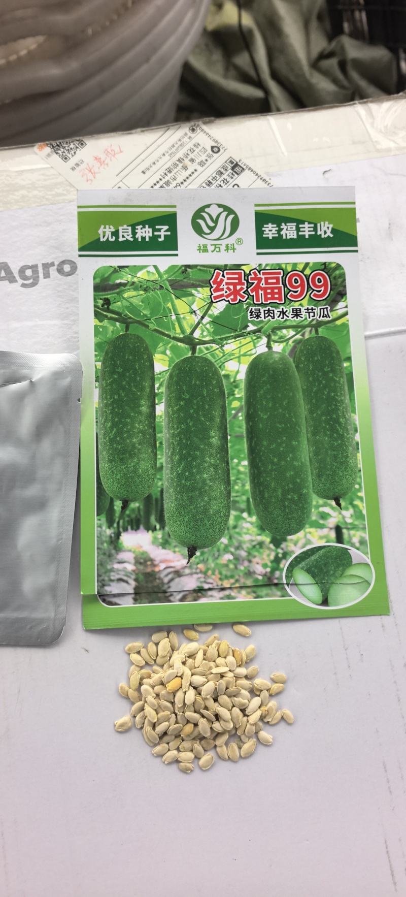 冬瓜种子绿福99早熟花点毛节瓜杂交品种翠绿皮绿肉