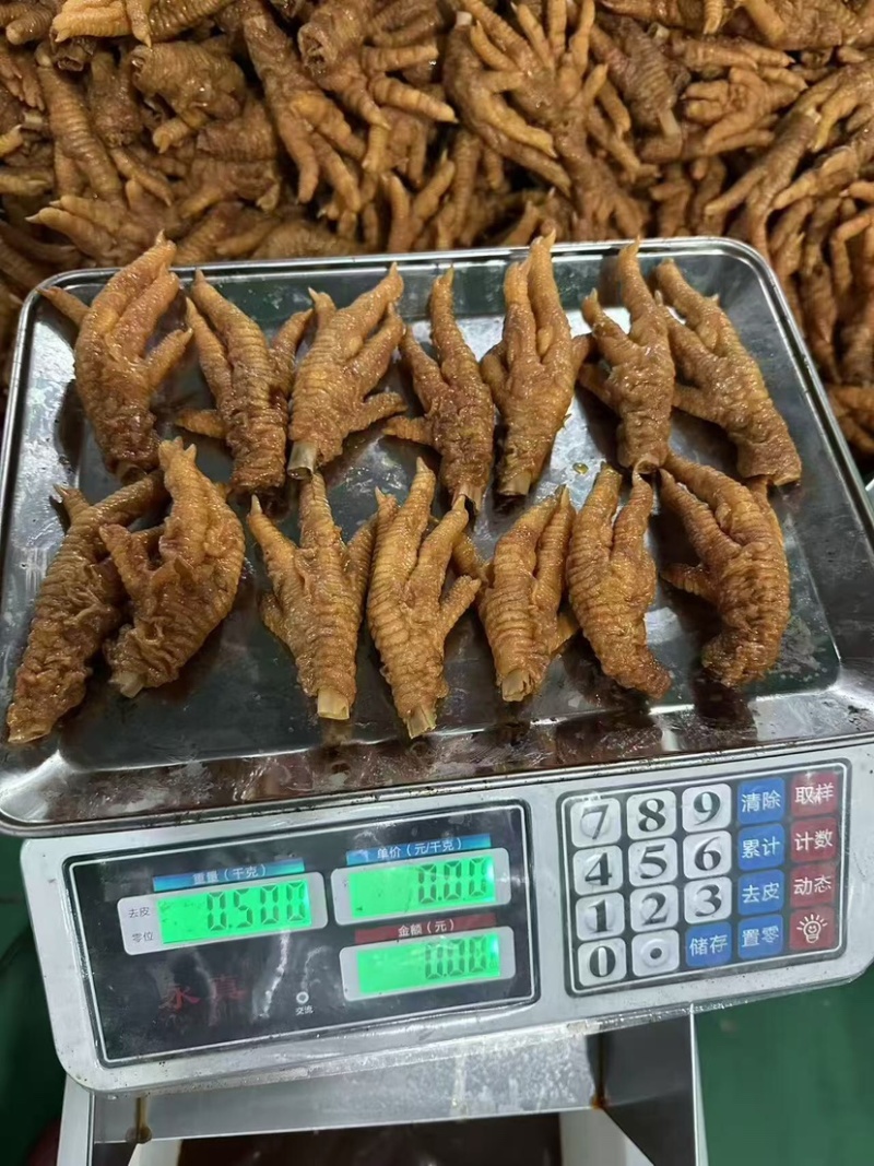 先炸后卤五香虎皮凤爪商用农贸批发零售熟食卤味