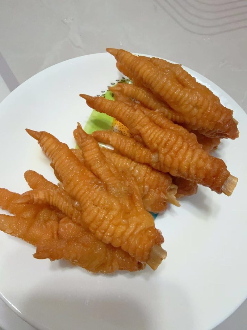 先炸后卤五香虎皮凤爪商用农贸批发零售熟食卤味