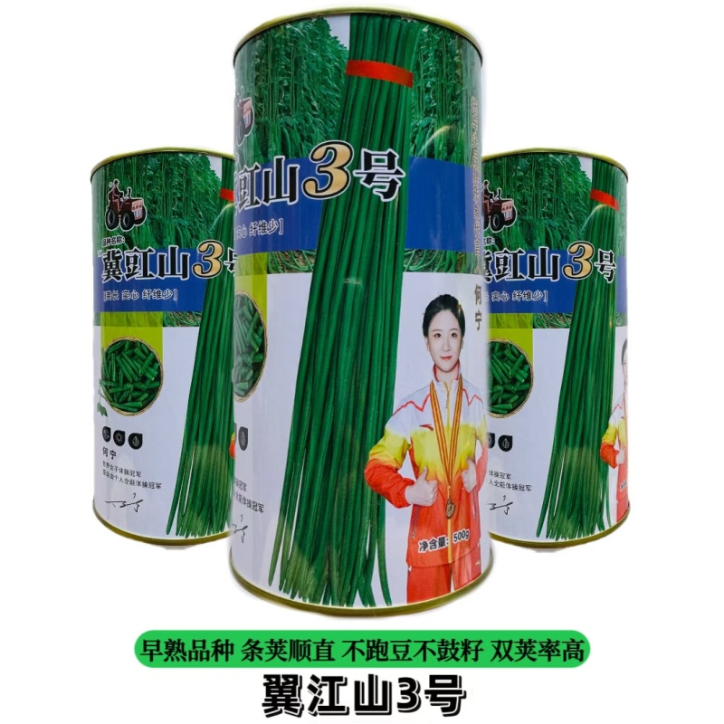 拖车头冀豇山3号早熟长豆角种子荚长深绿色豇豆种子无鼠尾不