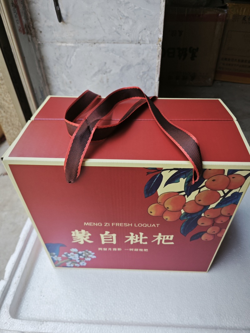 蒙自长虹枇杷礼盒包装，支持市场批发各大平台一件代发