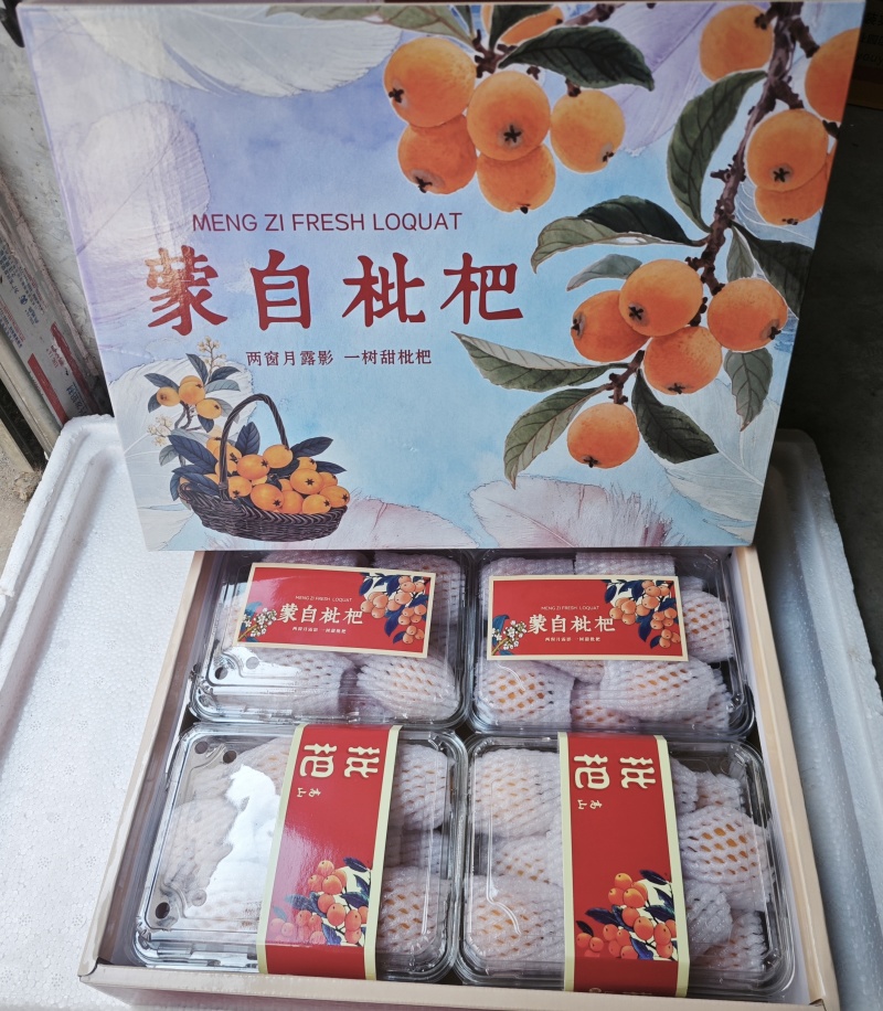 蒙自长虹枇杷礼盒包装，支持市场批发各大平台一件代发