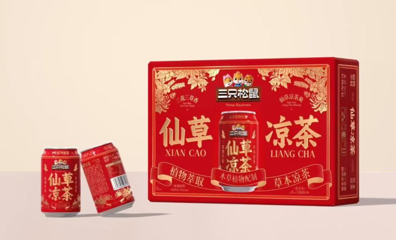 三只松鼠品牌仙草凉茶工厂直发一县一经销商