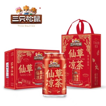 三只松鼠品牌仙草凉茶工厂直发一县一经销商