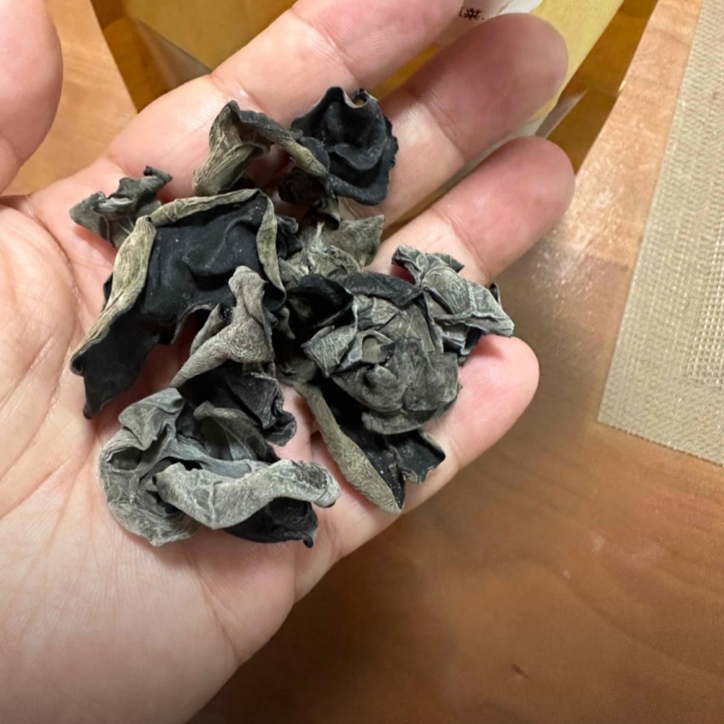 房县深山椴木黑木耳250g无根肉厚糯秋耳凉拌非东北小碗耳