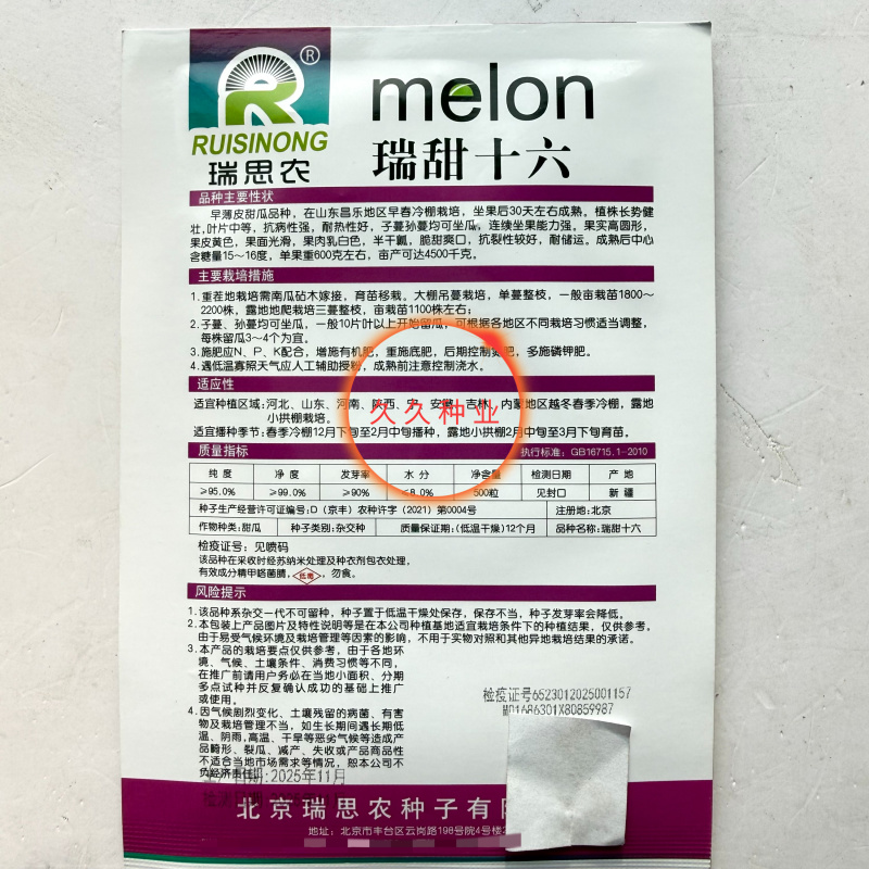 瑞甜十六早熟杂交薄皮甜瓜种子黄皮高圆形肉乳白色半干瓤抗裂