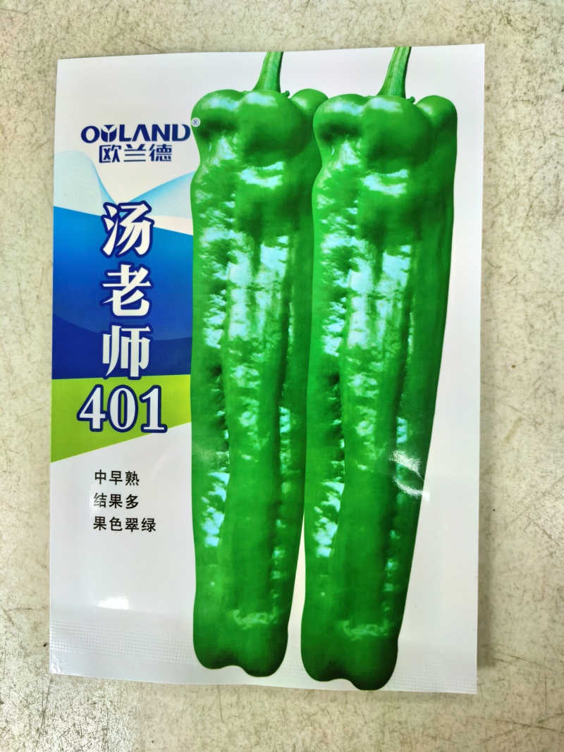 汤老师401泡椒种子薄皮厚肉翠绿皮牛角耐高温露地大泡椒辣