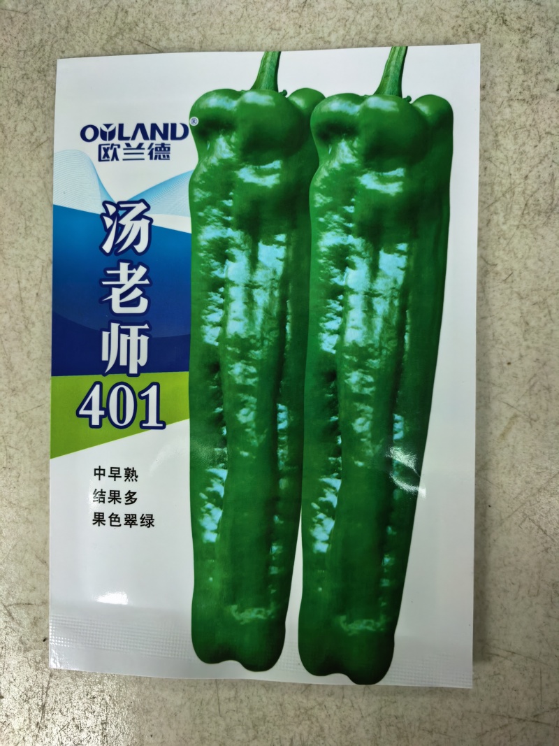 汤老师401泡椒种子薄皮厚肉翠绿皮牛角耐高温露地大泡椒辣