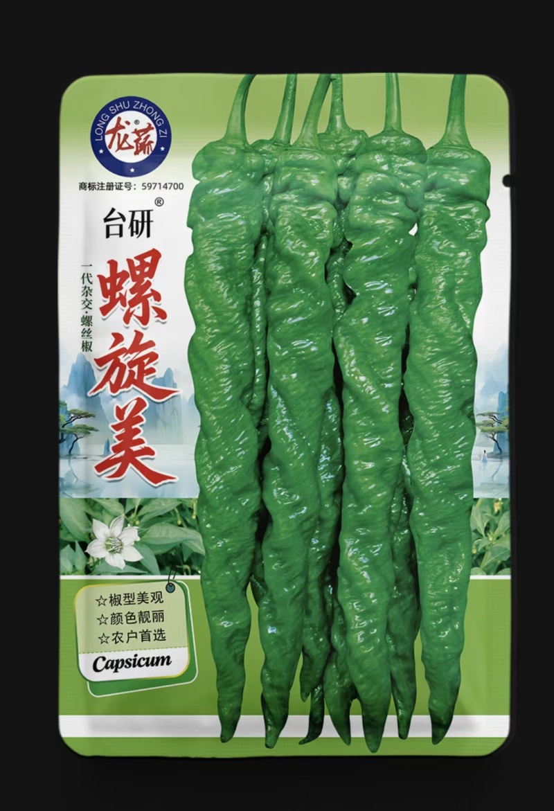 螺旋美螺丝辣椒种子中早熟香辣型味微辣南北方均可种植