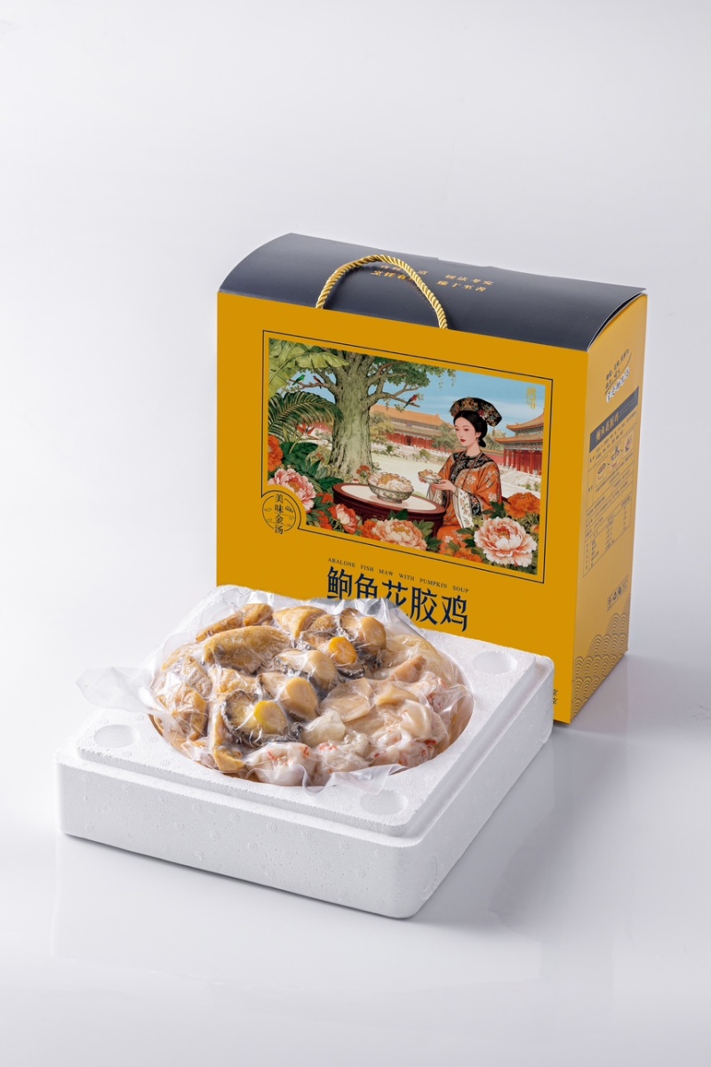 鲍鱼花胶鸡海鲜鲍鱼花胶鸡酒店半成品