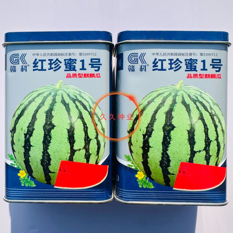 红珍蜜1号西瓜种子大果麒麟瓜种籽抗病耐重茬大红瓤汁多味甜
