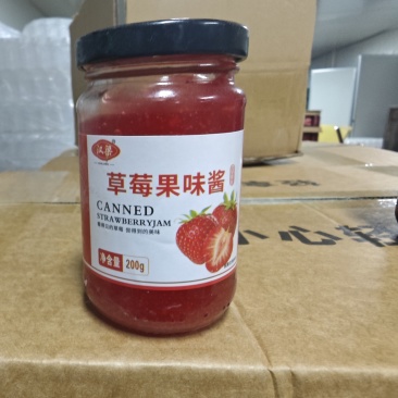 汉梁200g草莓蓝莓果味酱，源头工厂，全国对接量大从优