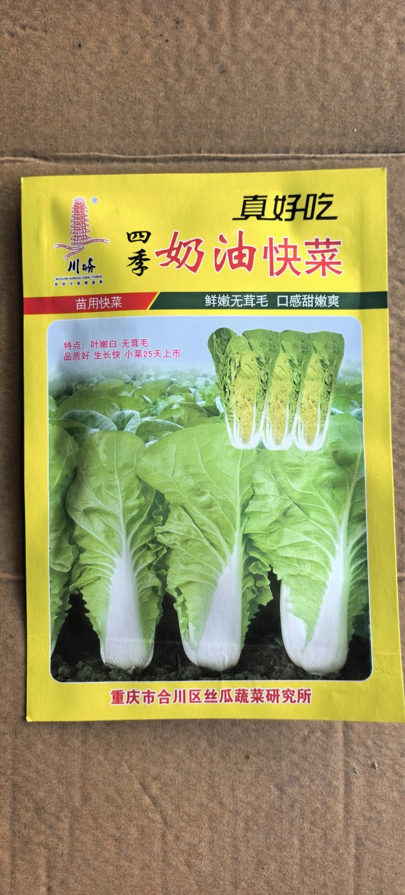 白菜种子四季奶油快菜耐寒耐热鲜嫩无茸毛口感甜嫩爽口