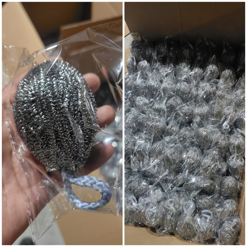 橄榄型钢丝球清洁球厂家直发货源稳定大量供货价格实惠