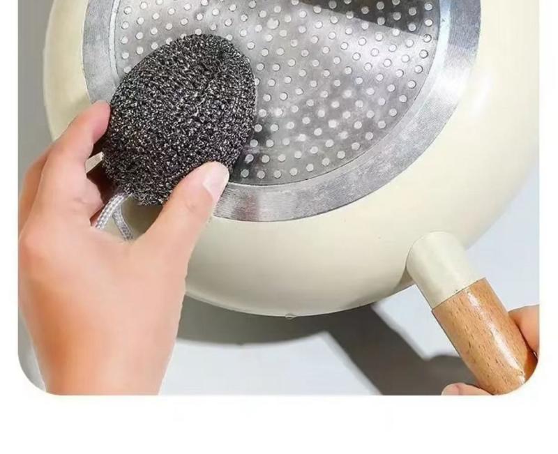 橄榄型钢丝球清洁球厂家直发货源稳定大量供货价格实惠