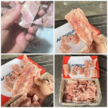 0606猪脊骨段5800一吨，库存几十吨，带肉率高60，