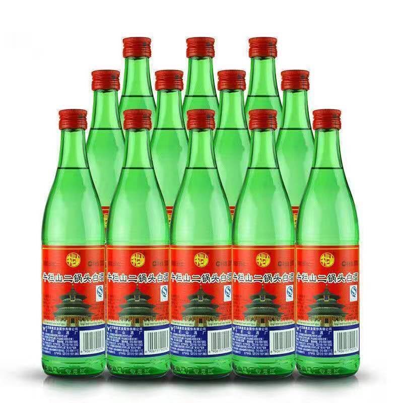 正宗北京牛栏山二锅头56度清香型绿瓶绿牛500ml*12