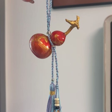 彩色葫芦可以定制颜色。仿大漆