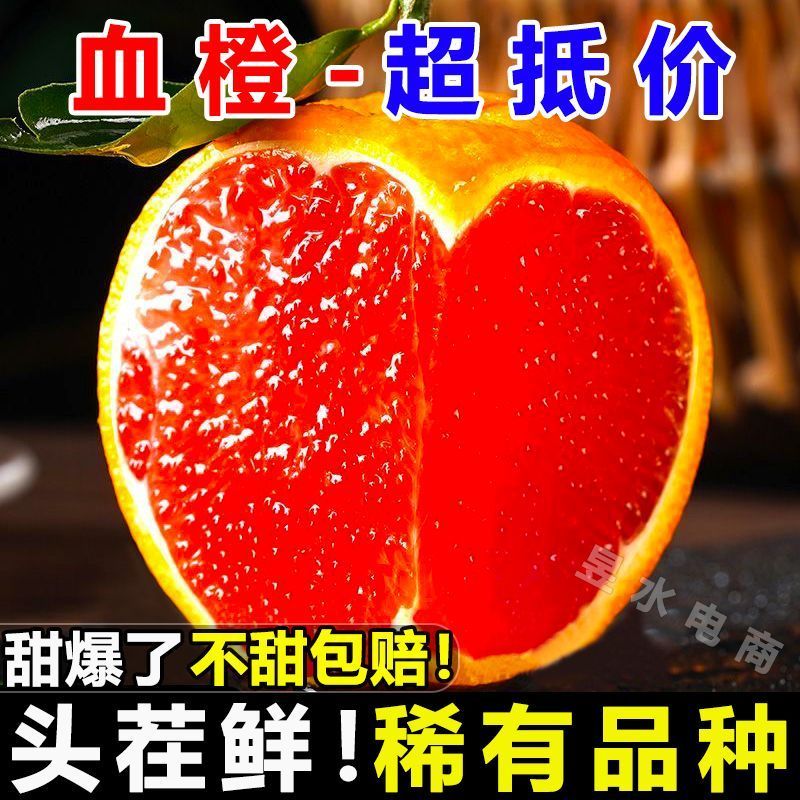 四川血橙电商平台一件代发5斤9斤日发万单玫瑰花血橙塔罗科