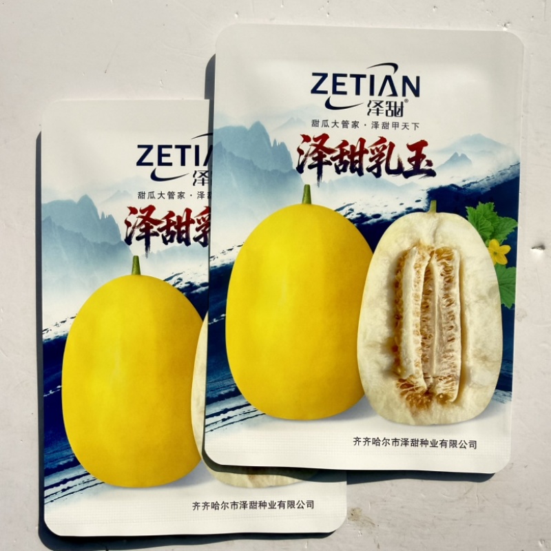 泽甜乳玉黄皮白肉甜瓜种子早熟甜度高