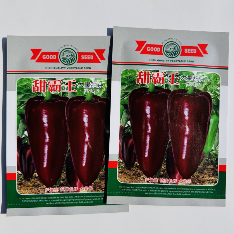 甜霸王大果甜椒种子皮光滑味甜肉厚可生食高产青红两用耐运输