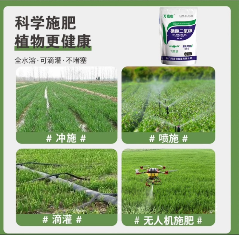 99%磷酸二氢钾膨化闪溶飞防级1000克促花壮苗提高座果