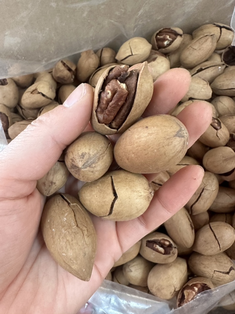 奶香味碧根果长寿果新疆特产薄皮满肉无坏果