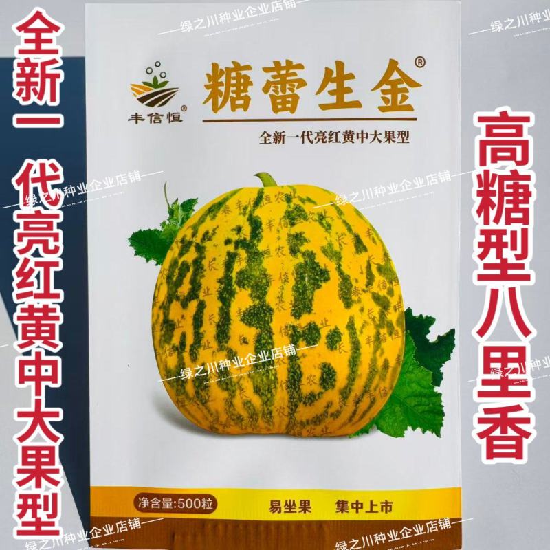 丰信恒糖蕾生金甜瓜种子高糖型杂交八里香甜瓜种子露地版花皮