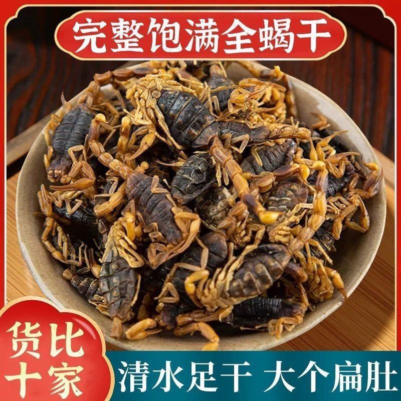正品全蝎全虫干全蝎干无盐全蝎中药材清水全蝎蝎子干批发零售