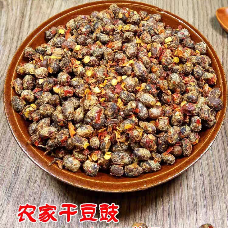 湖北特产辣椒黄豆豉黄豆酱伏酱豆干酱豆臭豆豆豉下饭菜豆实