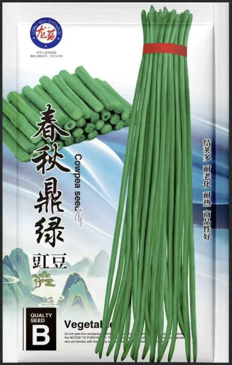 春秋鼎绿绿豇豆种子长豆角种子绿条豇豆种子种植户大田用种