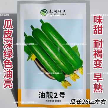 春润油靓2号丝瓜种子短棒油皮丝瓜种籽早熟深绿油亮丝瓜种子