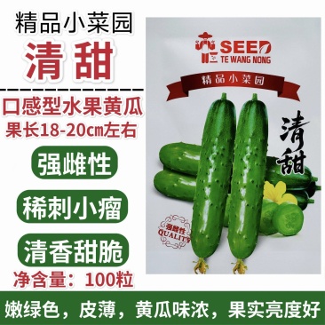 精品小菜园黄瓜种子清甜水果黄瓜种子优选口感型黄瓜种籽强雌