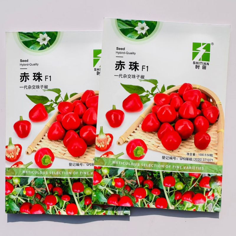 赤珠辣椒种子杂交早熟珠子型草莓泡椒种子单身朝天椒种子辣