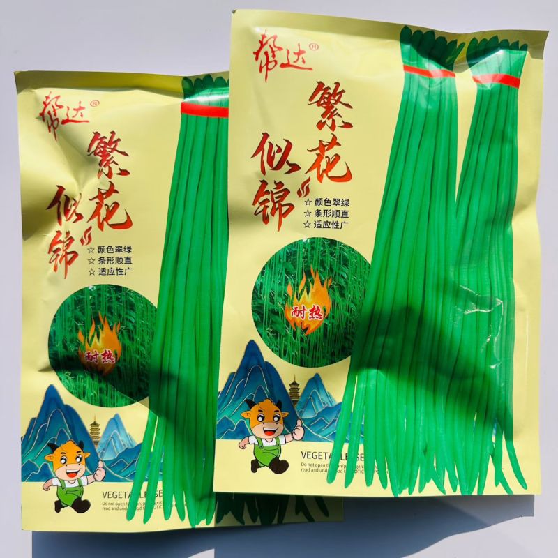 帮达繁花似锦豆角种子白籽白花豆角种籽翠绿色豇豆种子耐热