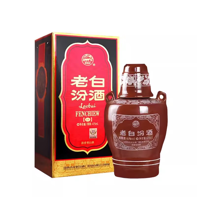 山西汾酒老白汾1053度475ML*6瓶整箱装纯粮食白酒。