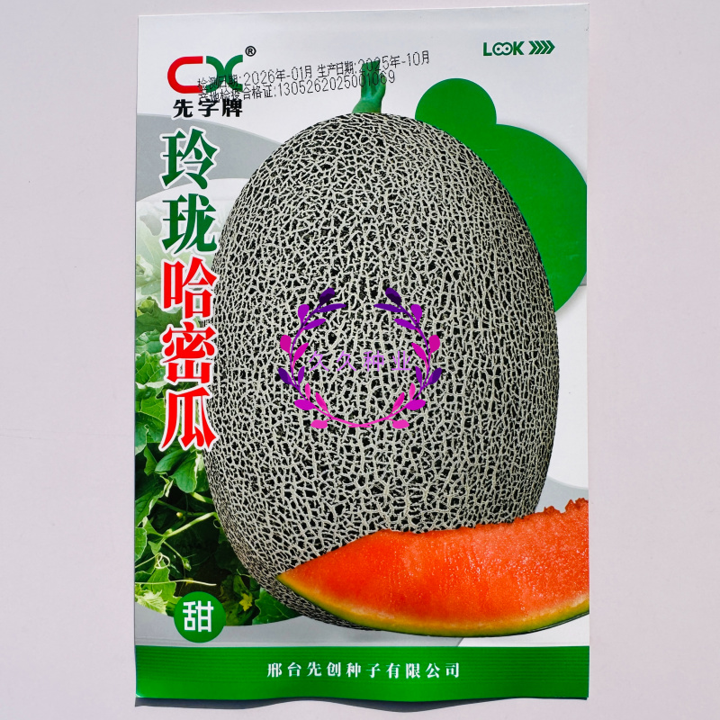 玲珑哈密瓜种子中早熟四季播水果哈蜜瓜甜瓜香瓜阳台蔬菜种籽