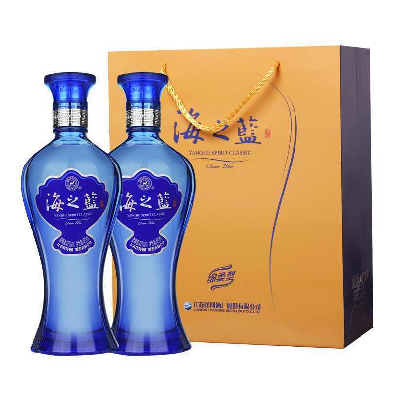 洋河蓝色经典海之蓝42度480ml*6瓶正品浓香白酒口感绵柔