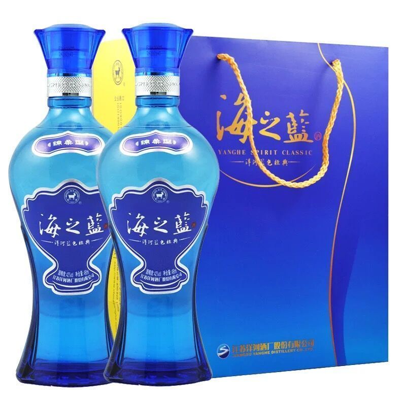洋河蓝色经典海之蓝42度480ml*6瓶正品浓香白酒口感绵柔