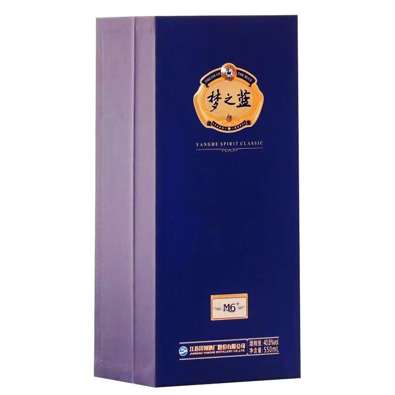 洋河梦之蓝M6+40.8度550ml*4瓶整箱装绵柔口感浓香