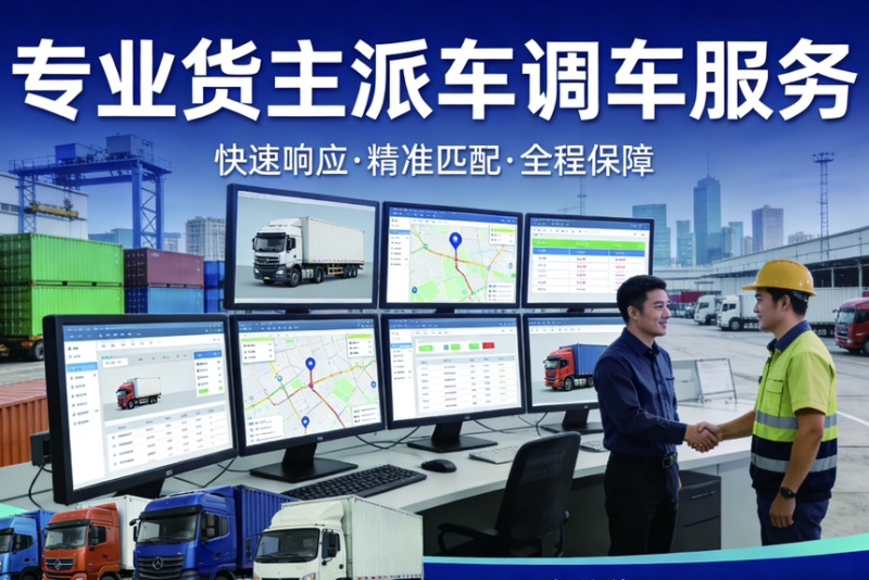 为货主、企业派车调车服务、承接国内外物流运输
