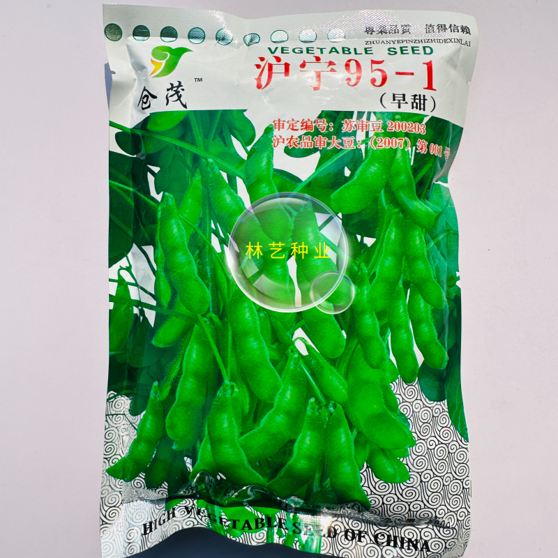 沪宁95-1早熟毛豆种子结荚率高抗倒性强籽粒饱满原装正品