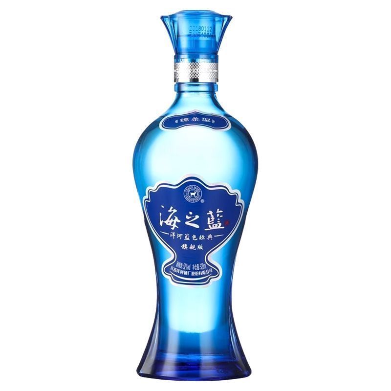洋河海之蓝52度绵柔浓香型白酒送礼自饮白酒480mL*6