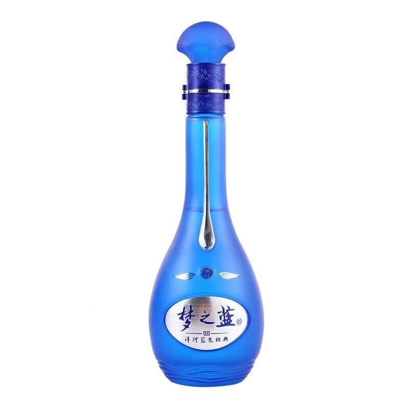 洋河梦之蓝M6+白酒52度绵柔浓香型白酒500ml*4瓶装宴