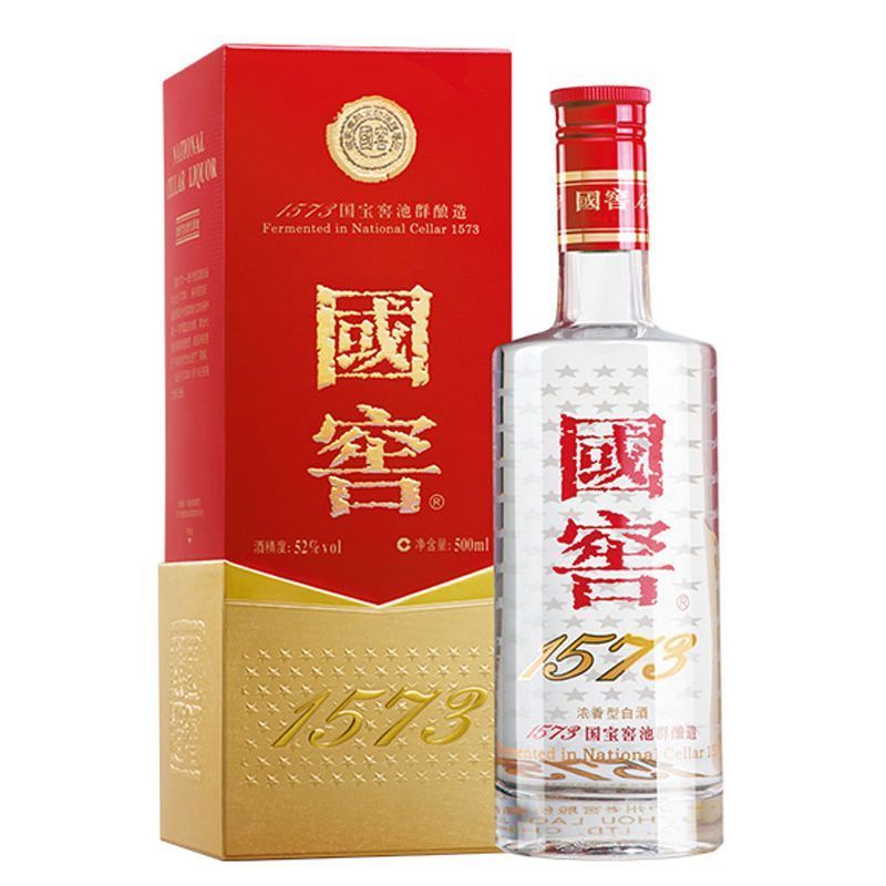 泸州老窖国窖1573浓香型高度白酒52度500ml*6瓶