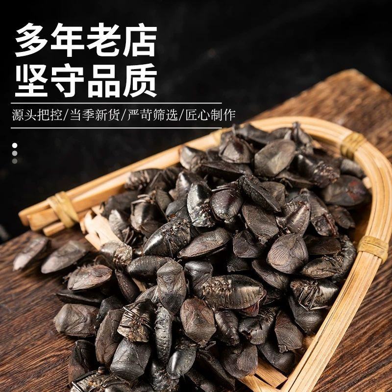 九香虫臭板虫打屁虫臭大姐瓜黑蝽黑兜虫生炒九香虫泡酒中药材